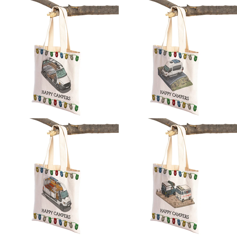 Сумка-тоут женская парусиновая с мультяшным принтом |