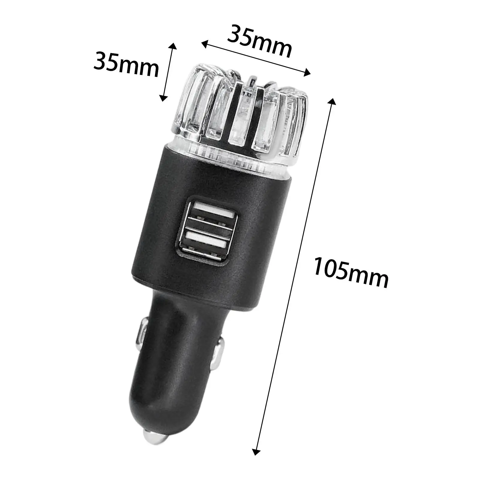 Автомобильный очиститель 2 в 1 ионизатор ионный освежитель воздуха с USB-портами