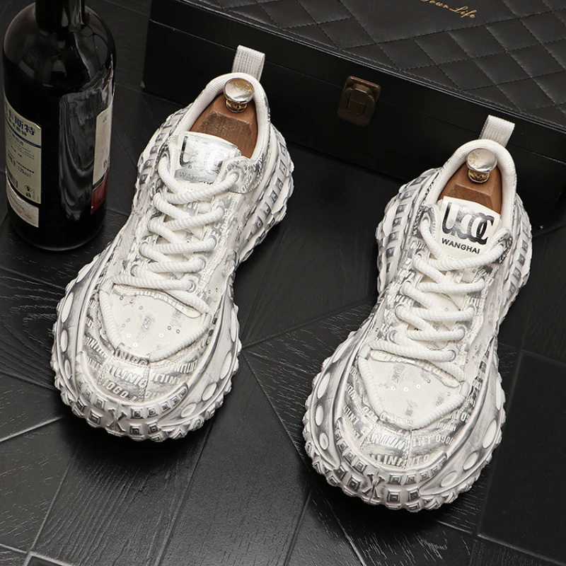 Новое поступление мужская модная повседневная парусиновая обувь для папы