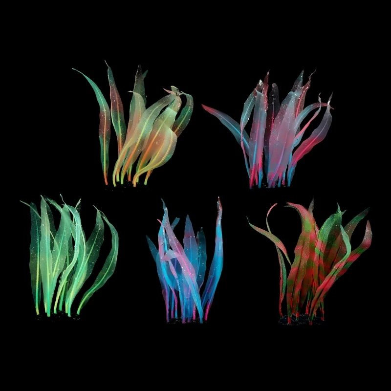 Аквариумное украшение из водорослей реалистичное красочное водное растение