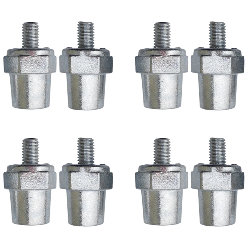 

4 Pair Zinc Alloy Battery Side Terminal Charging Posts Fit 8Mm Positive (+) Or Negative (-) Battery Cable Terminals