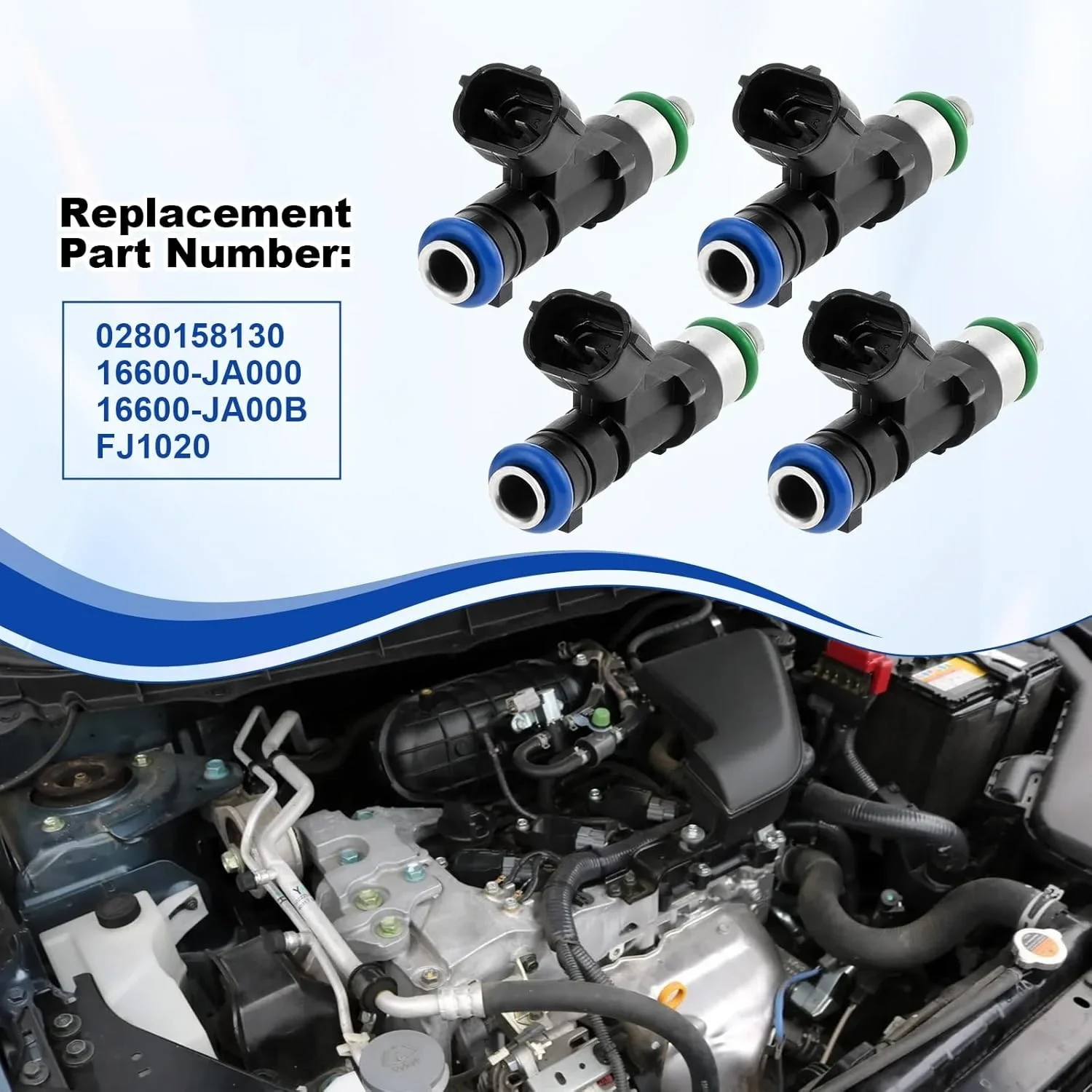 Топливные форсунки с 10 отверстиями для Nissan 07-12 Sentra 2007-13 Altima 2008-13 Rogue 14-15 Select 0280158130 л