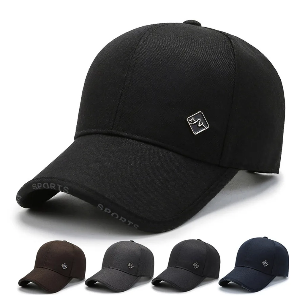 

Хлопковая бейсболка унисекс, Повседневная Спортивная Кепка, регулируемый размер, для бега, занятий на свежем воздухе, Снэпбэк Кепка с изогн...