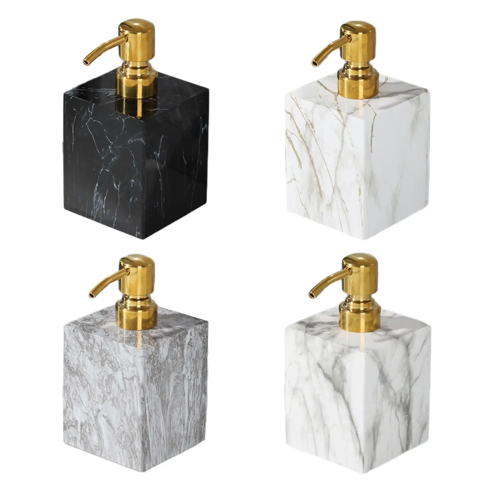 Диспенсер для мыла с мраморной текстурой диспенсер лосьона мытья тела из смолы