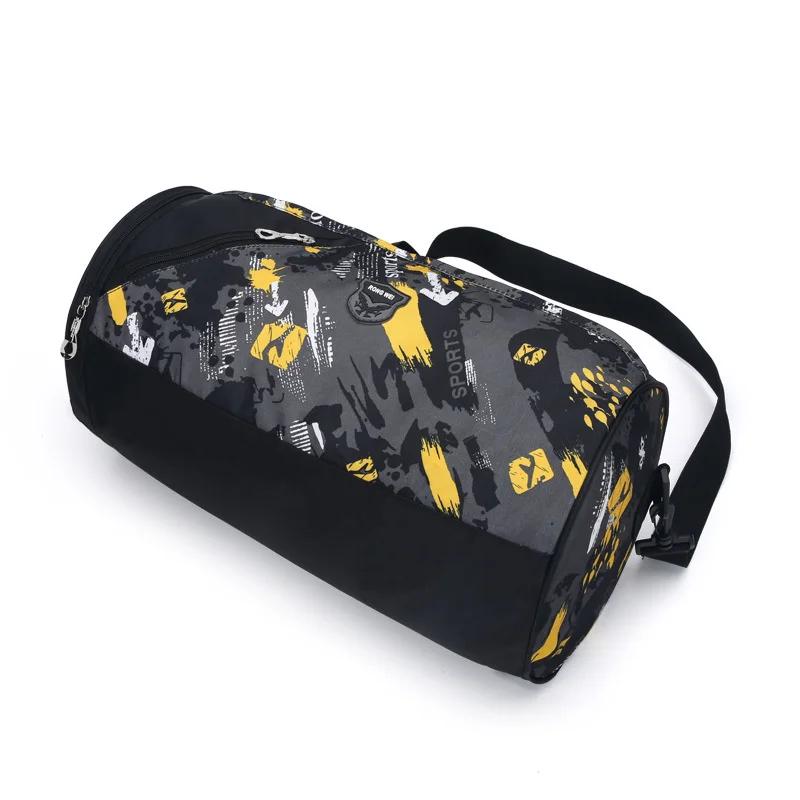 Fitness Sports Waterproof Bag Men's And Women's Single Shoulder Diagonal Cylinder Travel Large Tote Luggage Handbag Suitcase