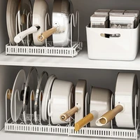 countertop telescopic pot cover rack kitchen layered storage rack cupboard retractable cutlery rack sink drying rack