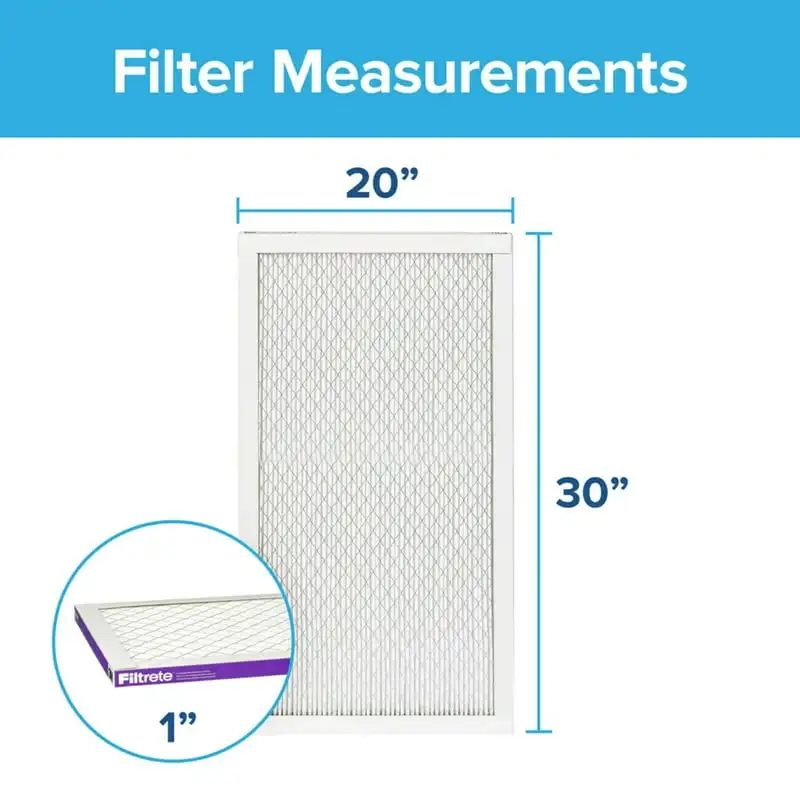 

, 20x30x1, MERV 12, Advanced Allergen Reduction HVAC Furnace Air Filter, Captures Allergens, Bacteria, Viruses, 1500 MPR, 1 Filt