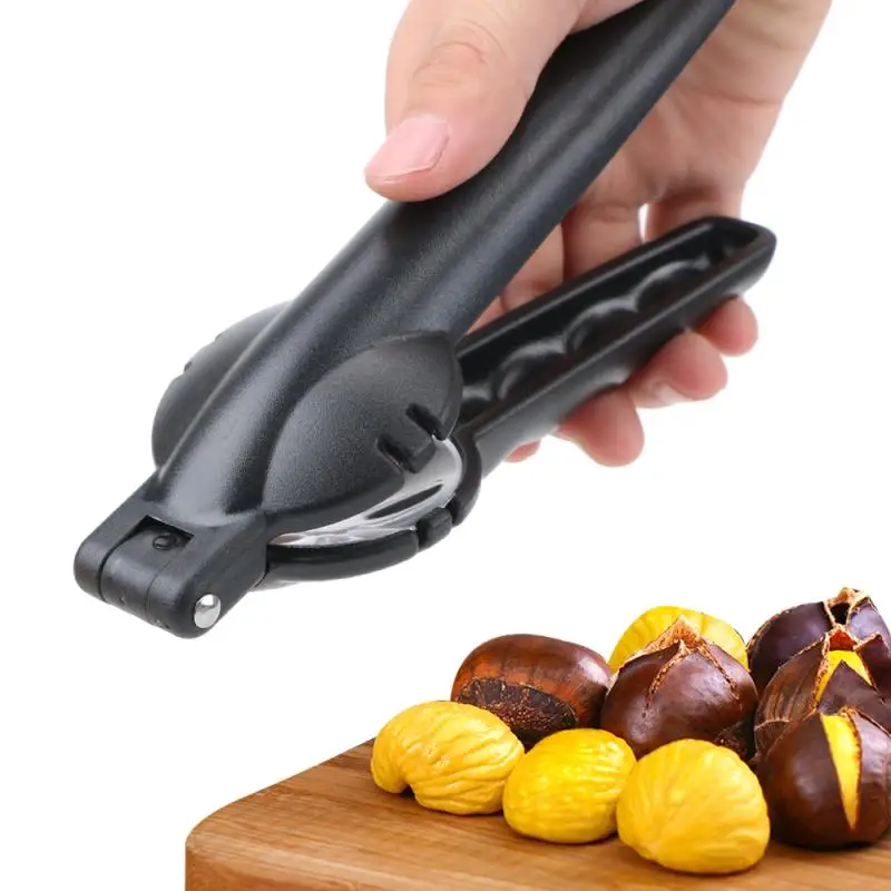 2 in 1 Nuts Sheller Chestnut Clip Walnut Pliers Home Metal Chestnut Sheller Nut Opener Cutter Shelling Tools Kitchen Accessories