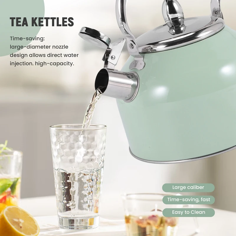 2 5 л чайник со свистком для газовой плиты все из нержавеющей стали кофе чая