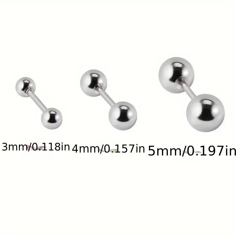 3 шт./лот шариковые серьги из нержавеющей стали для пирсинга козелка и хряща