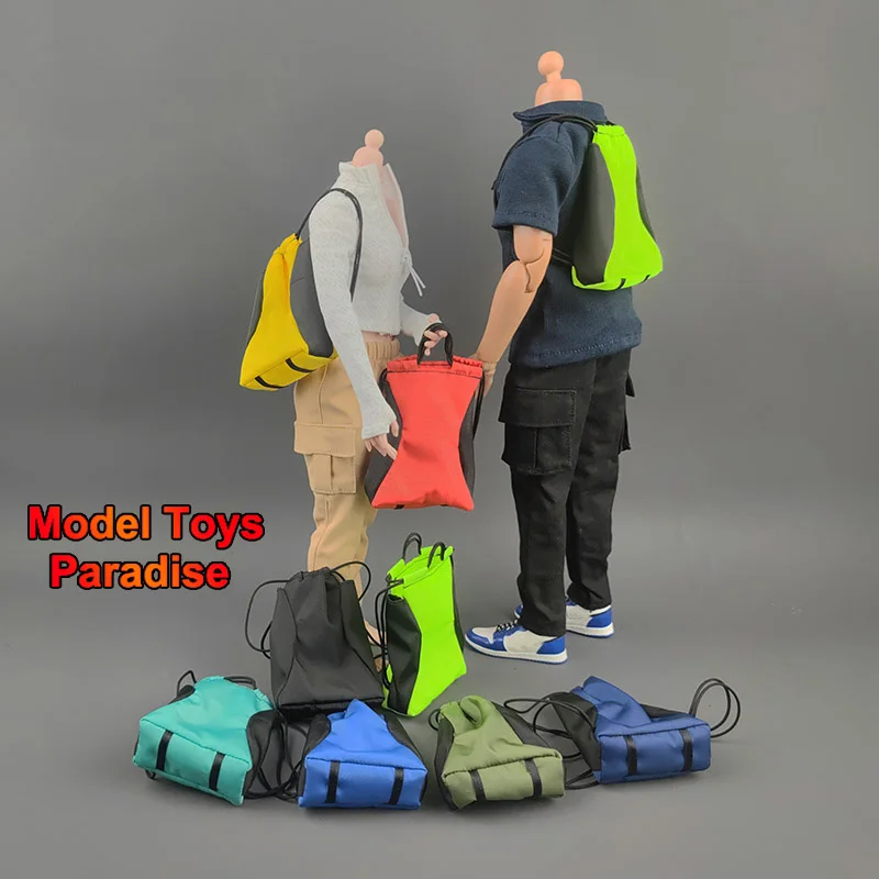 

Масштаб 1/6, спортивная сумка для хранения, сумка для путешествий, покупок, сумка на шнурке для кемпинга, рюкзак, подходит для 12-дюймовых экшн-фигурок