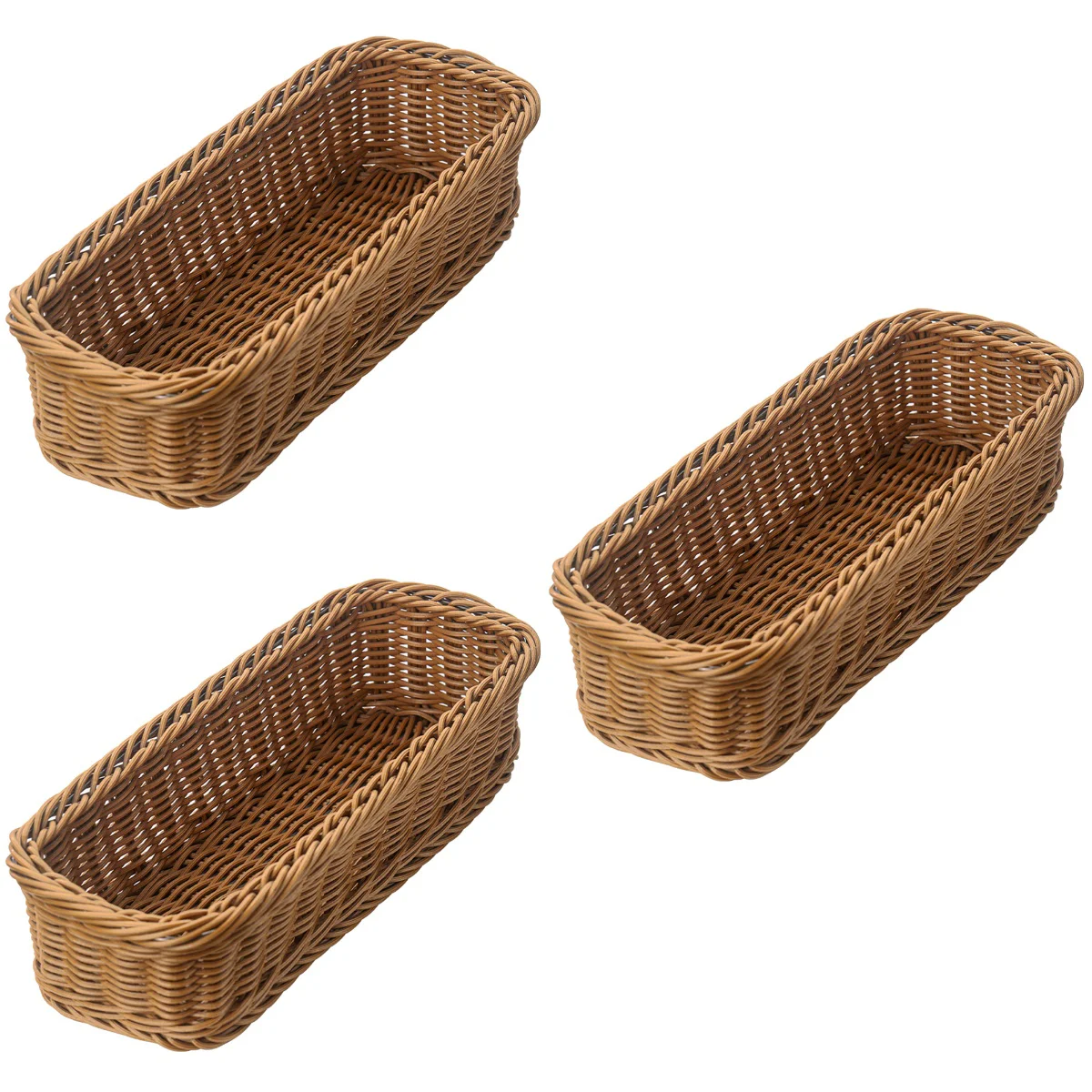 

3 pcs Cutlery Storage Basket Cutlery Holder Storage Rack Wooden Utensil Holder Kitchen Drawer Organizer Cutlery Drying Storage