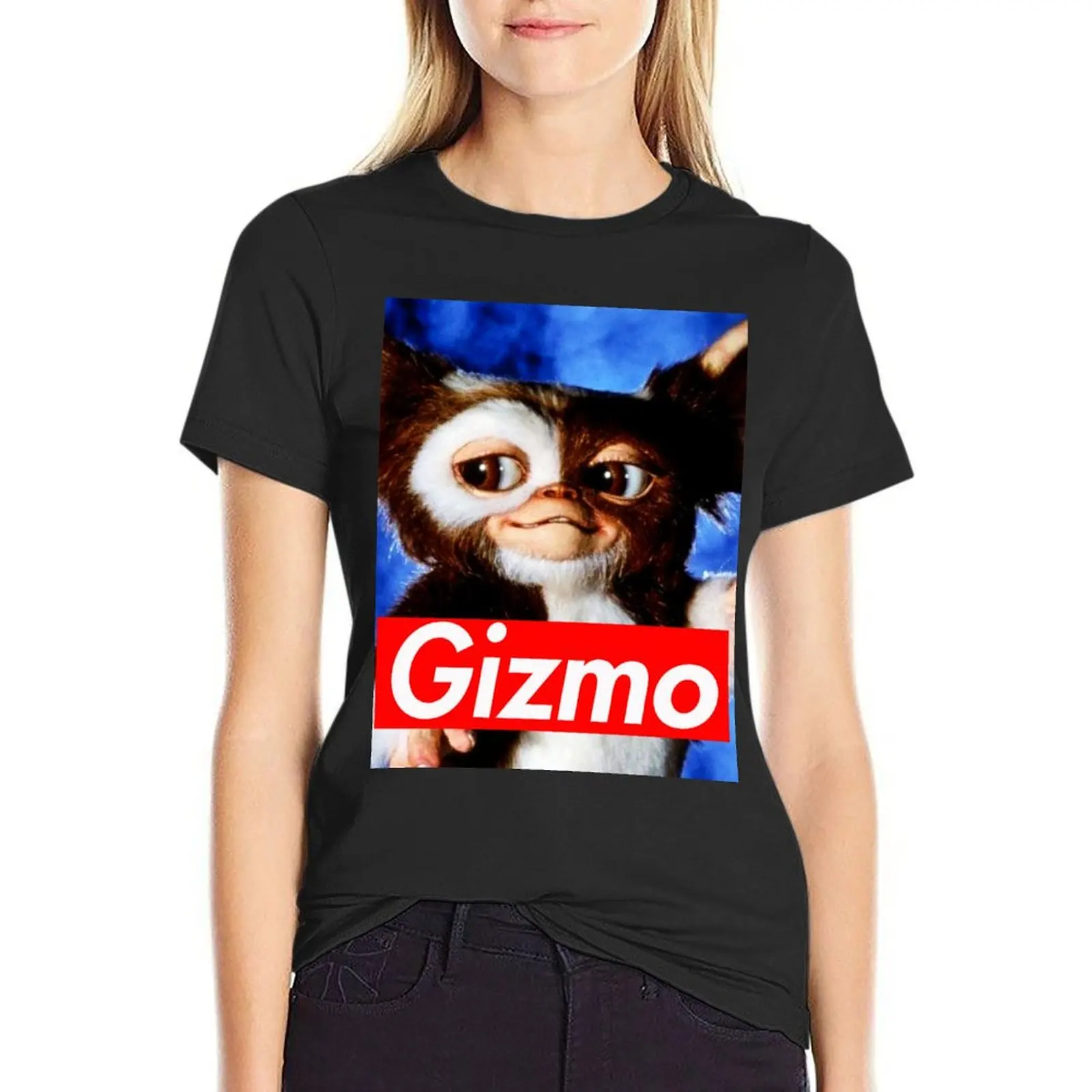 Летняя женская футболка Gizmo caca свободный крой