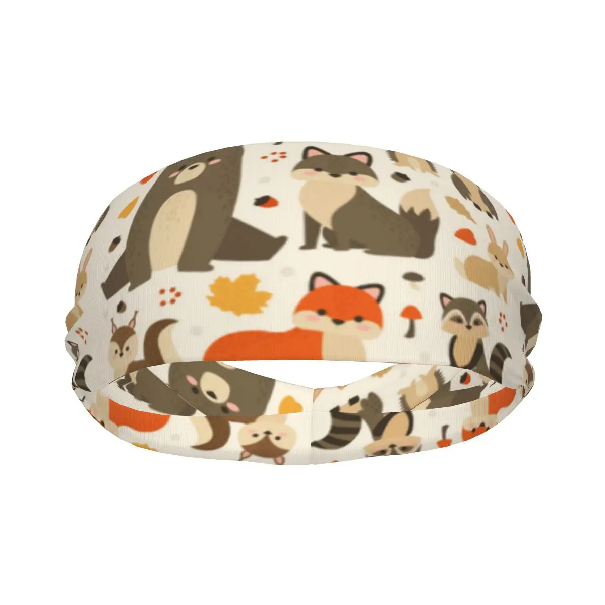 

Повязка на голову для занятий спортом, йогой, фитнесом, эластичная повязка на голову, повязка на голову с милыми лесными животными