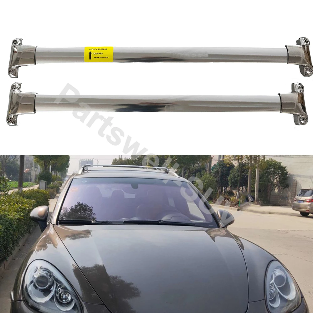 

2 шт., багажная стойка из нержавеющей стали для Cayenne 2011-2017, серебристая