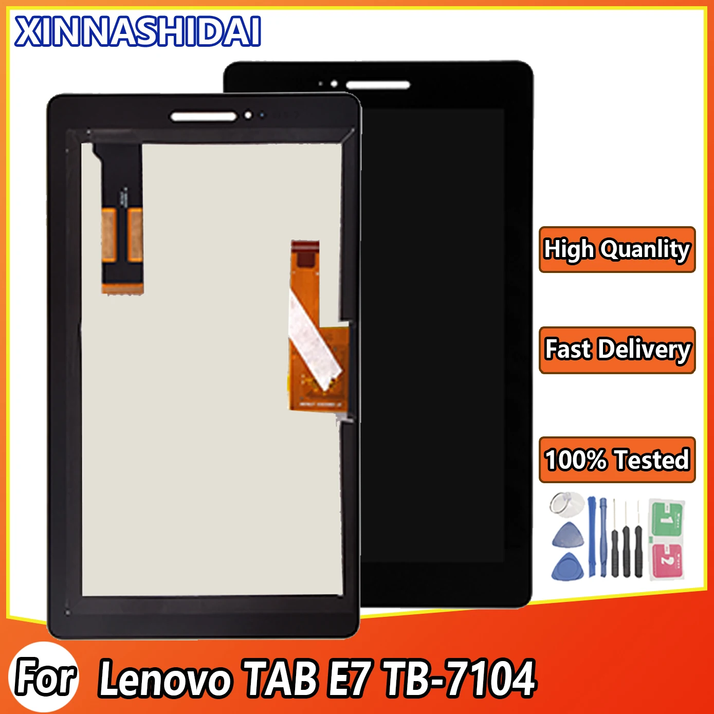 Новый 7-дюймовый ЖК-дисплей для Lenovo TAB E7 TB-7104I TB-7104 TB 7104i с сенсорным экраном и