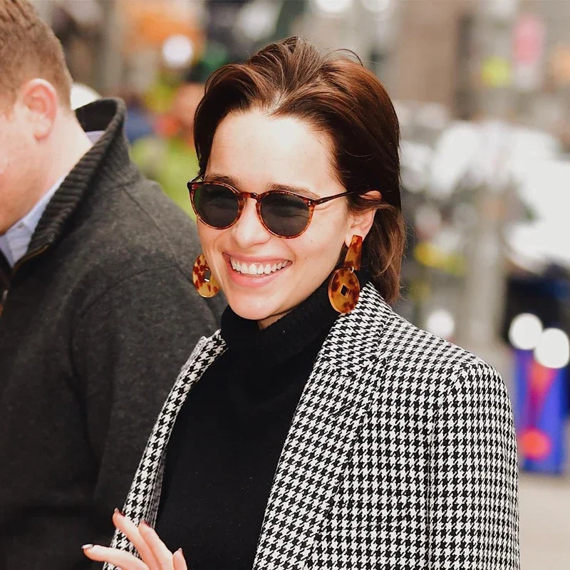 Солнцезащитные очки Gregory Peck женские ацетатные круглые поляризационные винтажные