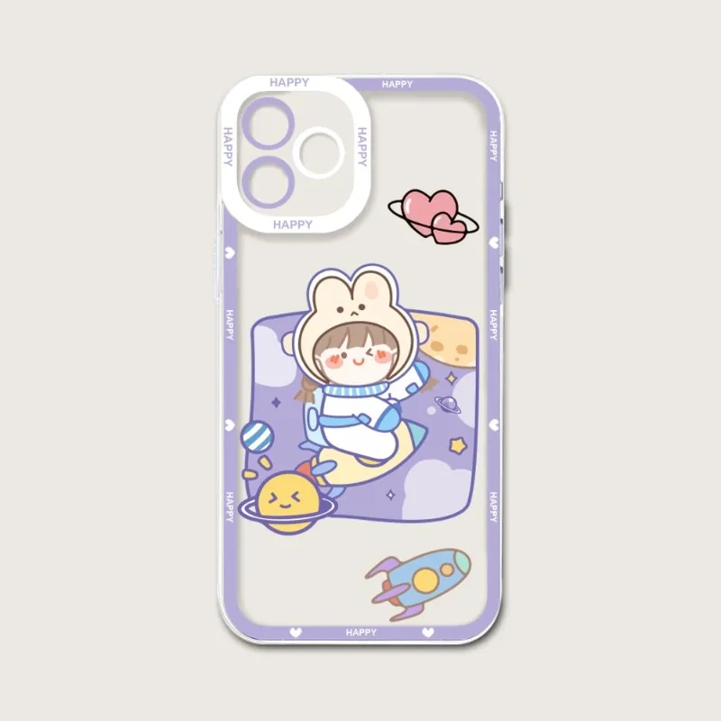 Милый чехол для телефона с изображением астронавта телефон IPhone 12 Pro Max 14 13 11