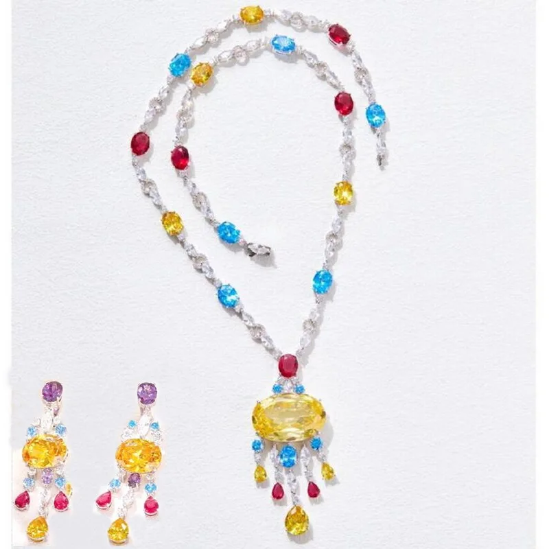 Дизайнерская коллекция стильные женские ювелирные украшения комплекты