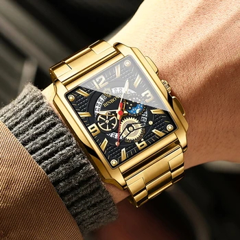 Luxury Golden Men Watches - Gold Big Dial 4