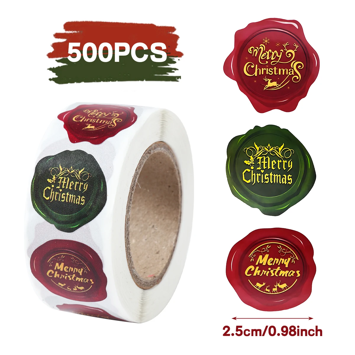 

Рождественская наклейка Санта-Клауса QIFU