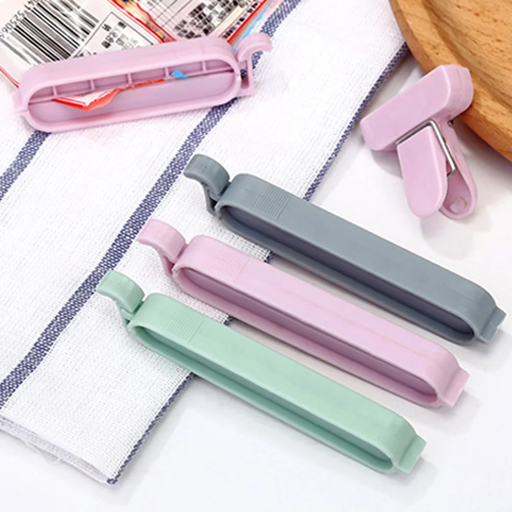 

12Pcs/set Snack Sealer Clips Bag Sealing Clips Snack Bag Clips Close Clip Bag Clips Kitchen Seal Tool