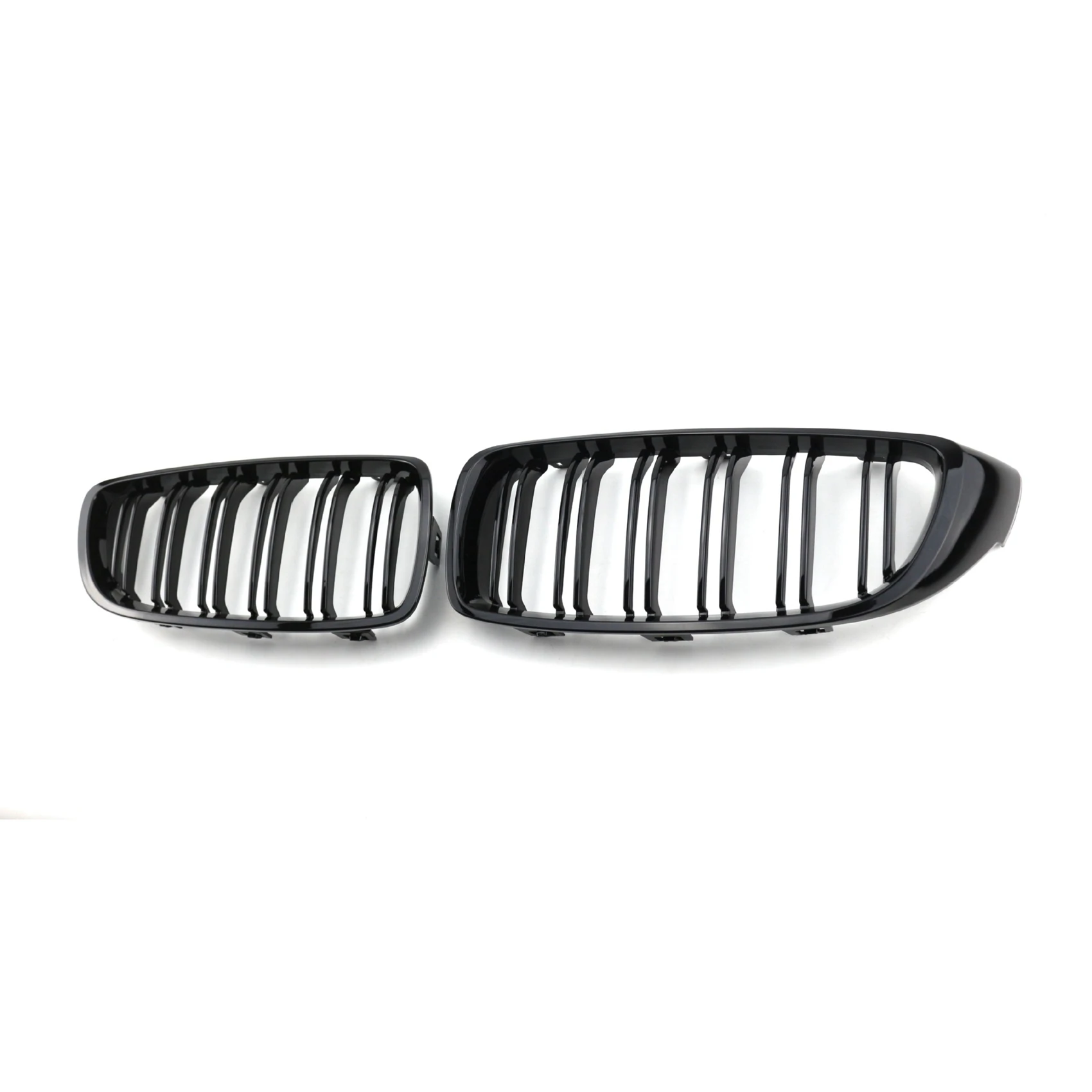 

Car Gloss Black Front Kidney Twin FIns Dual Slat Grille For-BMW 4 Series F32 F33 F36 F80 F82 F83 2015-2019
