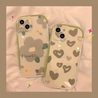 retro big flower soft silicone phone case for iphone 13 11 pro max 12 x xr xs max cute conque shell
