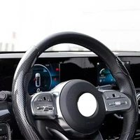 breathable car steering wheel cover skid proof durable sandwich fabric handmade steering wheel protector summer ice