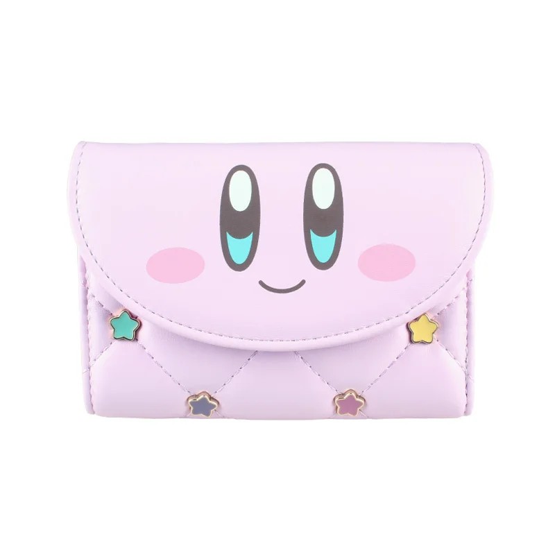 

Fashion Designer Women's wallet Cute Pink quilted coin purse Ladies Colorful Metal Stars Card clips