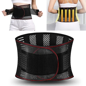 Adjustable Waist Trainer Belt Men Women Lower Back Brace Spine Support Waist Belt Orthopedic Breatha