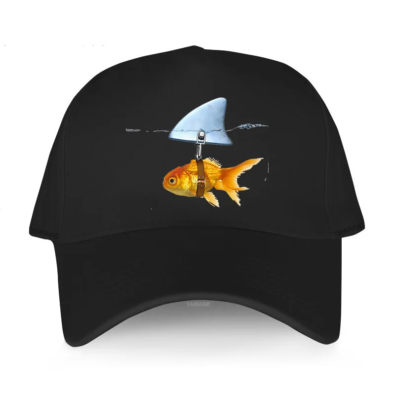 

cotton unisex Adjustable Baseball Cap New Goldfish and Shark Fish Man Women Summer brand Hat yawawe novelty caps free shipping