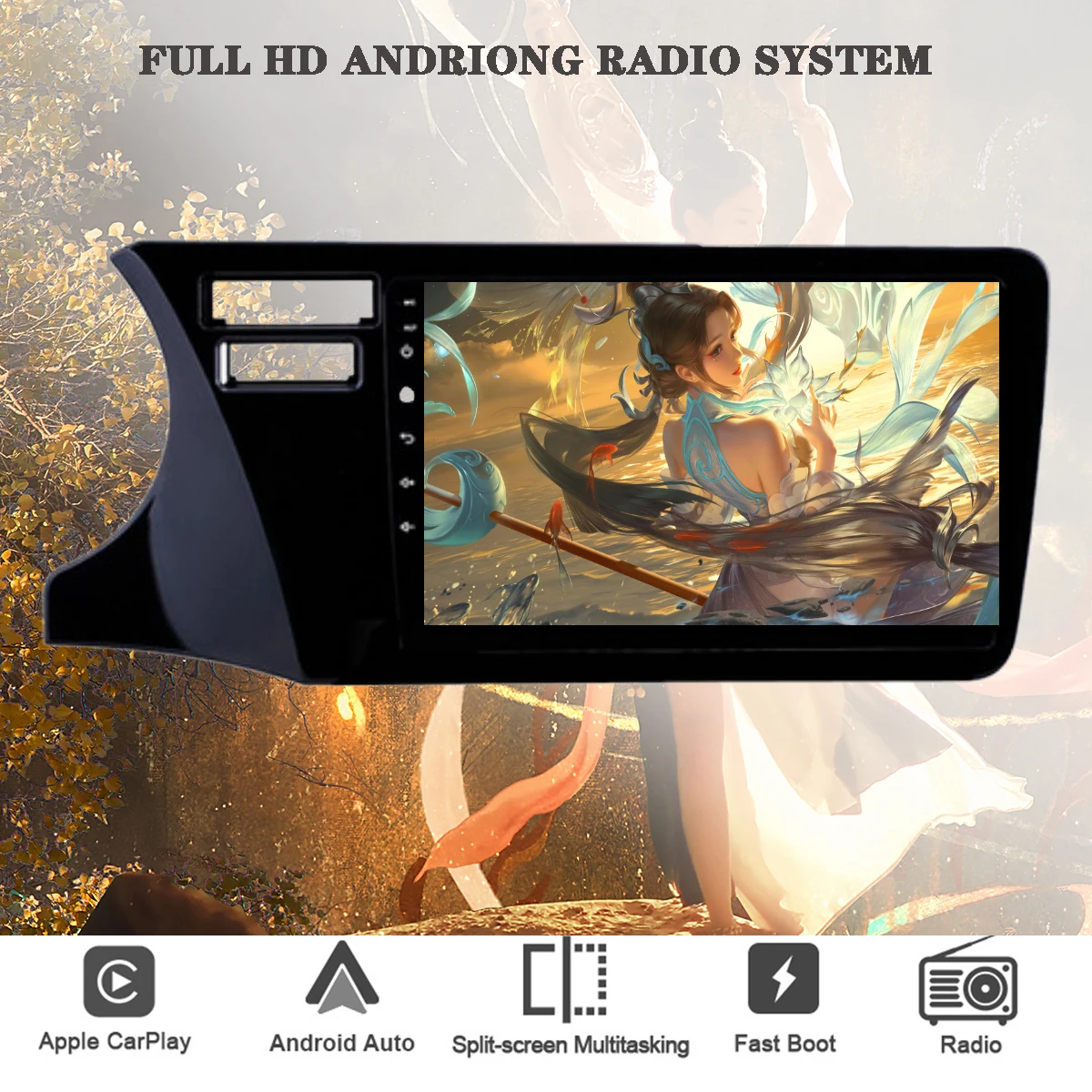 10 1 дюймов IPS для Honda City 2015 - 2018 Автомобильный Gps навигатор монитор Авторадио