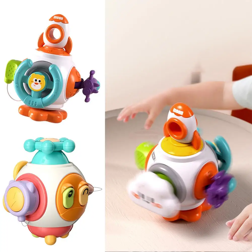 

Kids Montessori Toy Learning Busy Cube Hand-on Ability Toy Training Steering Box Toys Wheel Development Lock Skill Educatio S2x3