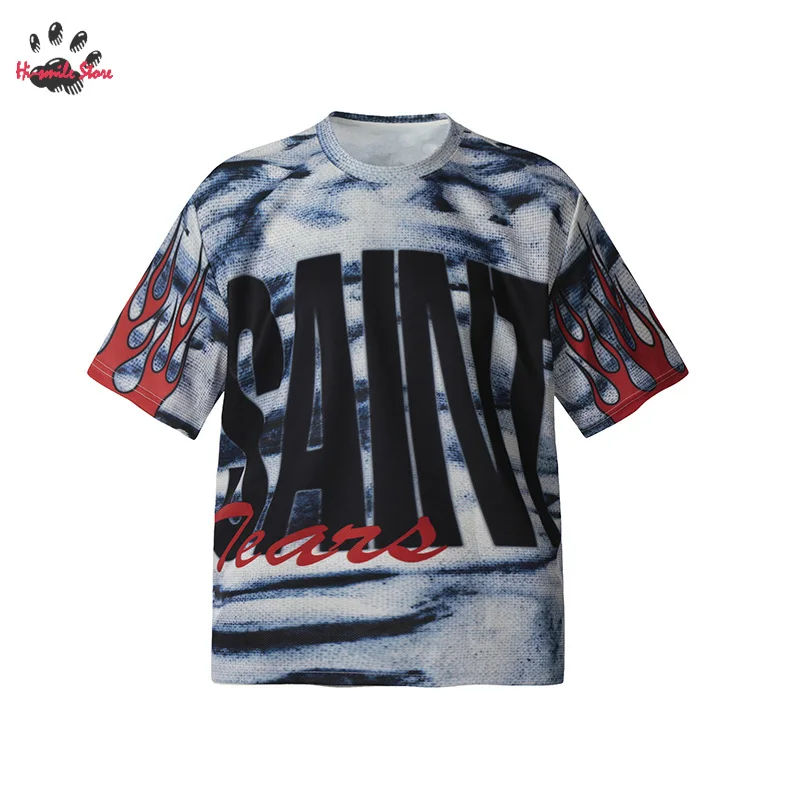 Классическая универсальная уличная одежда с круглым вырезом летняя футболка в