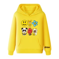 drew house mens hoodies casual printing with letter sweatshirt new spring hip hop pullover sports top male hooded sweatshirt