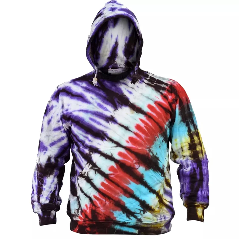 Мужская толстовка с 3d принтом тай-дай красочный индивидуальный пуловер модная
