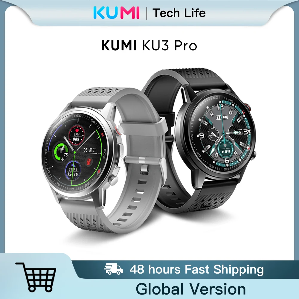 Оригинальные Смарт-часы arriфлакон KUMI KU3 Pro монитор температуры спортивный
