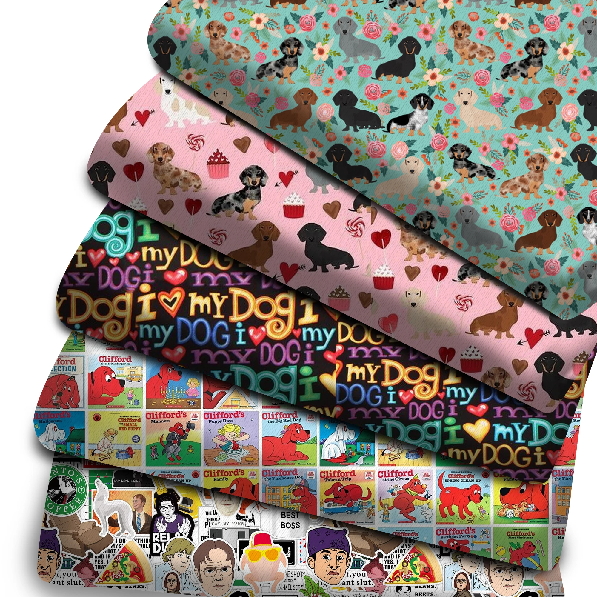 50*145 см ткань из полиэстера и хлопка для шитья в виде любимой собаки рукоделия