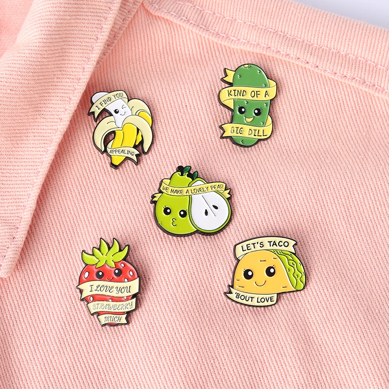 

5pcs/set Magic Witchcraft Enamel Pins Custom Hourglass Ice Cream Brooch Lapel Badge Bag Cartoon Jewelry Brooch Pins