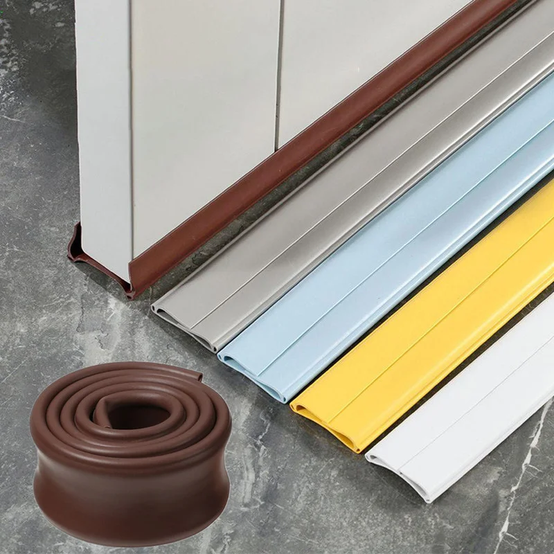 

96cm New PVC Soft Under Door Draft Blocker Insulator Doors Bottom Sealing Strip Stopper Weather Stripping Seal Strips Guard 2022