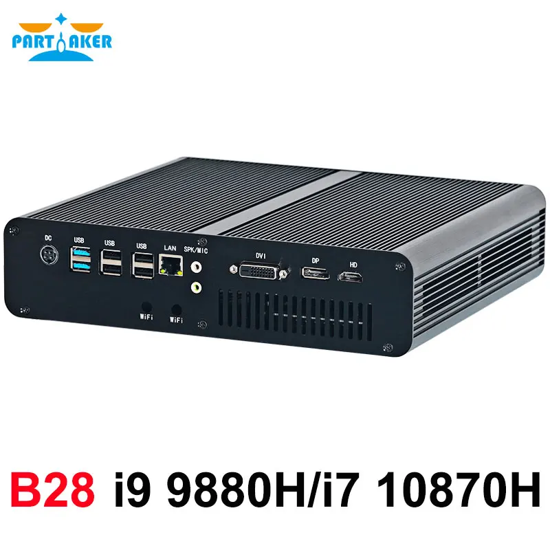 Игровой мини-ПК Intel Core i9 9880H i7 10870H GTX 1650 1060 2 * DDR4 NVMe SSD настольный компьютер NUC Windows 11/10