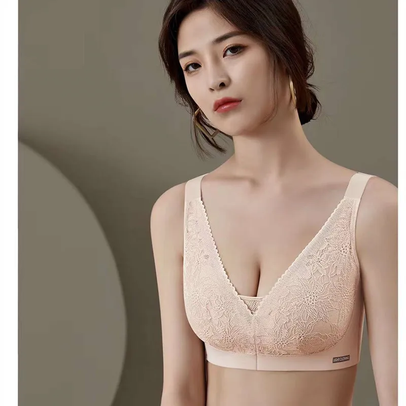 

Size From 36/80C/D To 42/95C/D Lace Thin Showing Smaller Push Up Sexy Bra Underwear Women