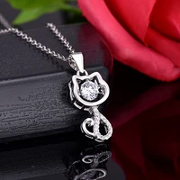 hellokitty temperament cartoon pendant collarbone necklace with diamonds necklace pendant spiritual women