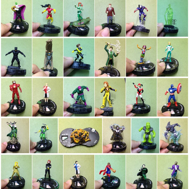 

Original HeroClix World Celebrates PI DAY Marvel DC Spiderman Hulk Flash War Chess Board Game Model Toys Collect Gift