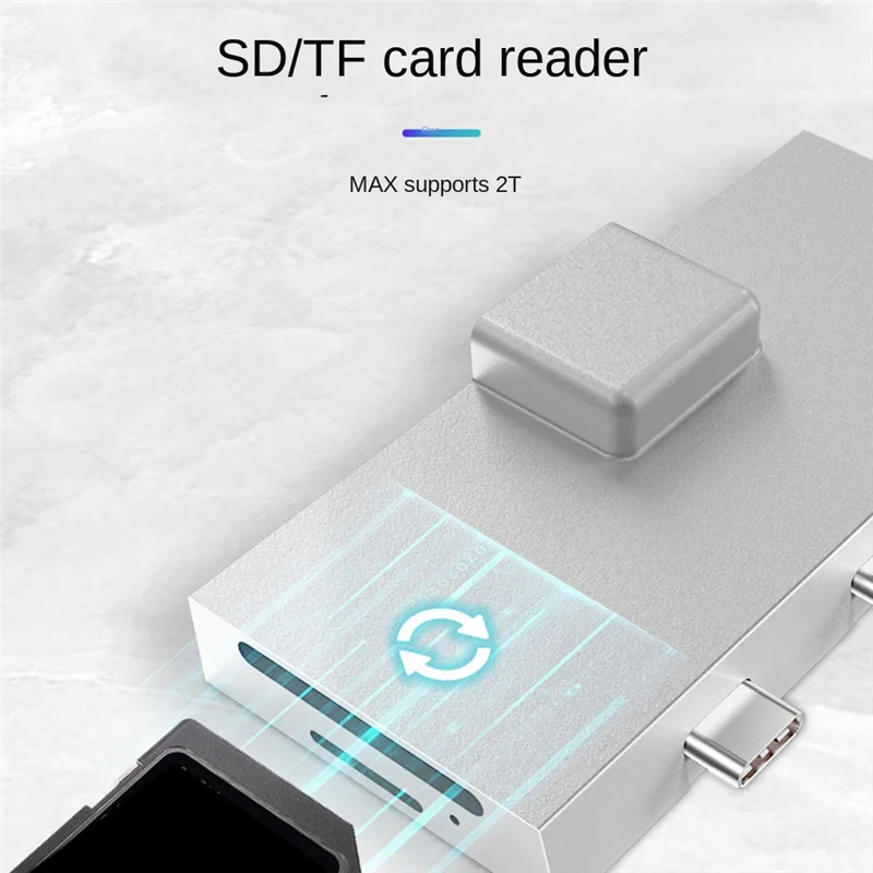 Док-станция HUB разветвитель Type-C RJ45 1000 Мбит/с PD 100 Вт для док-станций Microsoft Surface Pro 8 9 X