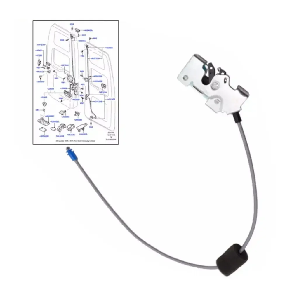 Для Ford Transit MK6 MK7 2000-2015 1494102 Защелка замка задней левой двери автомобиля нижний трос