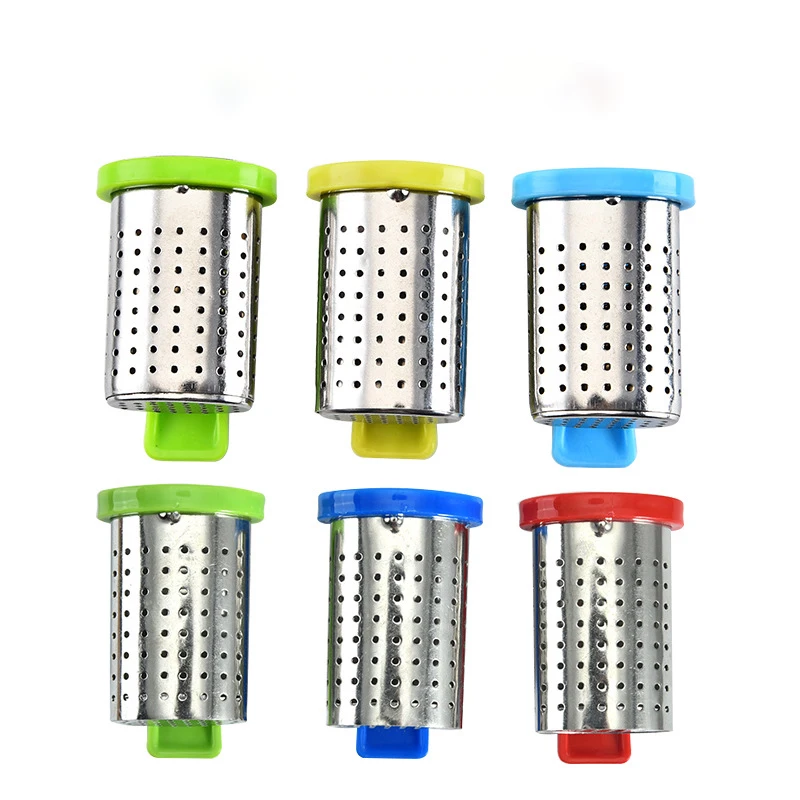 

Tea Infuser Strainer Herbal Spice Filter Loose Leaf Tea Diffuser Stainless Steel Drinkware Tea Accessories with Handle Hanger