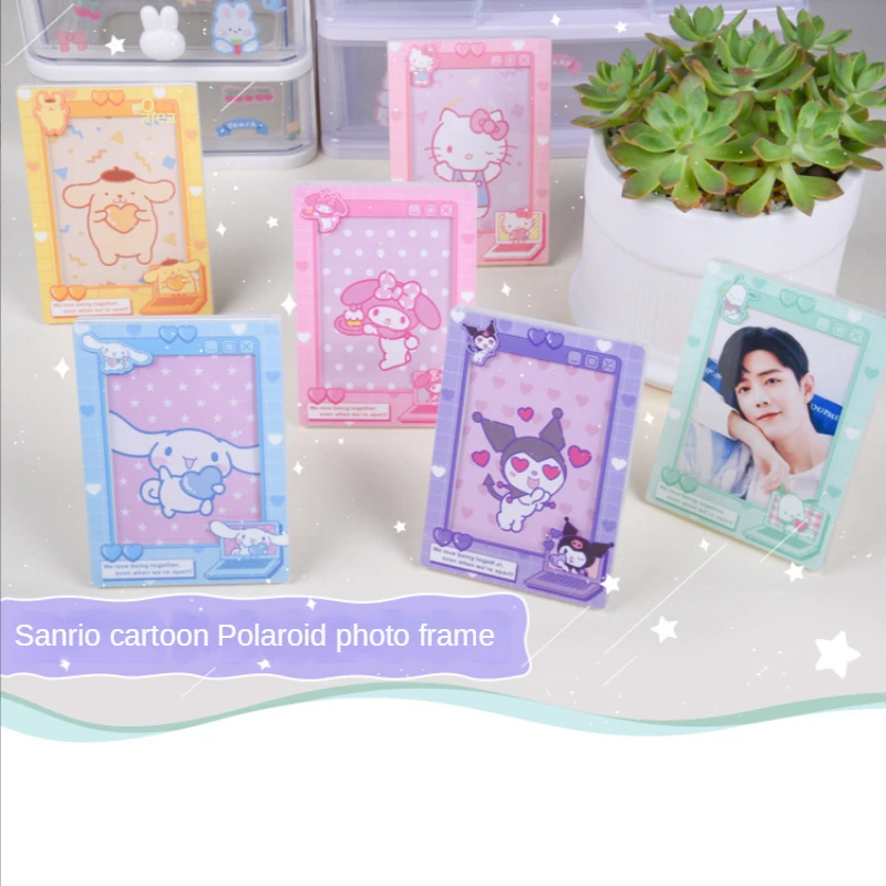 Магнитная фоторамка в виде грузовика, новая Корейская мини-платформа Sanrio, акриловая фоторамка в виде кирпичной карты, маленькая визитница, ...