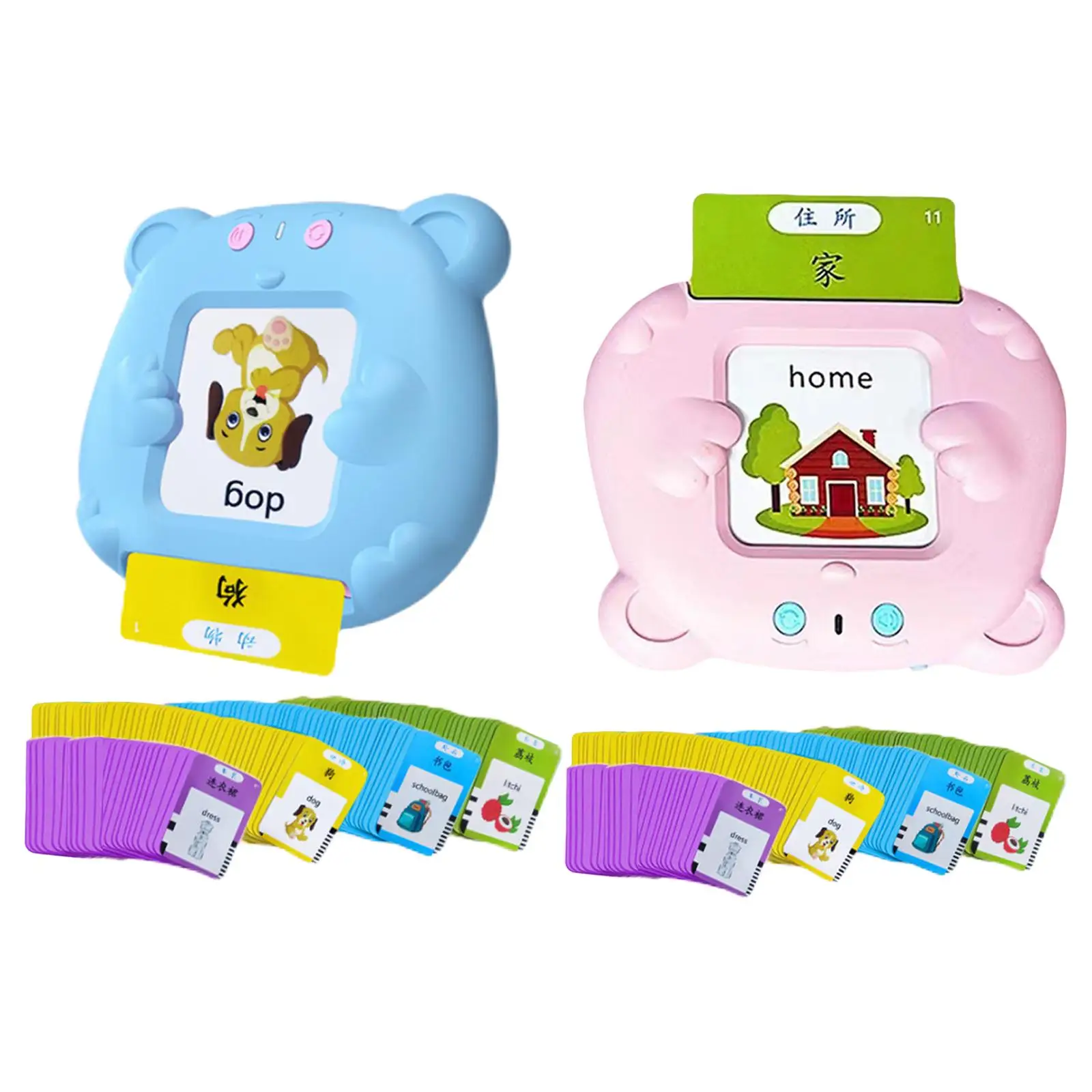 

Electronic Talking Flash Cards Preschool Kindergarten English Card Reading Machine for Children Boys Girls Baby Birthday Gifts